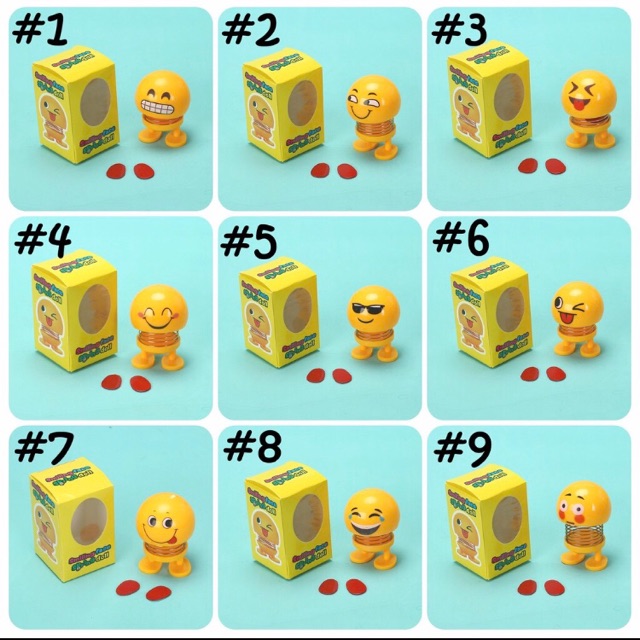 Boneka pajangan mobil / Boneka emoji bergoyang