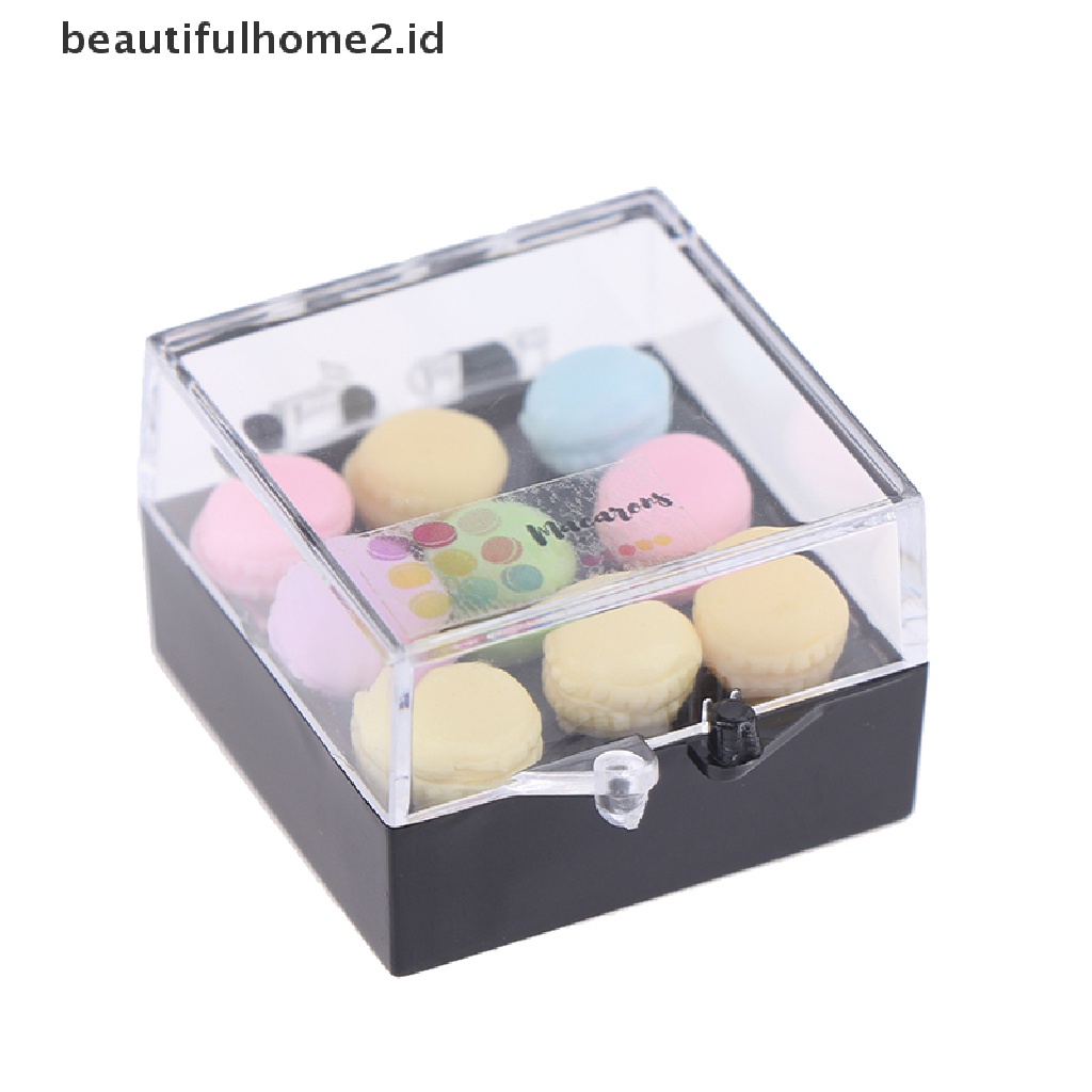 (Beautifulhome2) Buku Literatur Bahasa MandarinId 1 Set Mainan Miniatur Macarons Skala 1: 12 Untuk Dekorasi Dapur Rumah Boneka