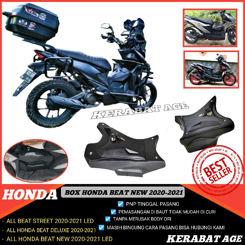 KOTAK BOX TENGAH DEPAN BEAT STREET DELUXE 2021 2022 2023 LED