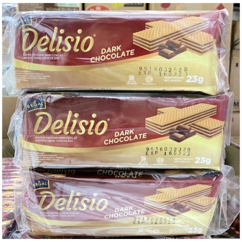 Jual Regal wafer Delisio Dark Chocolate Wafer Regal Delisio Biskuit