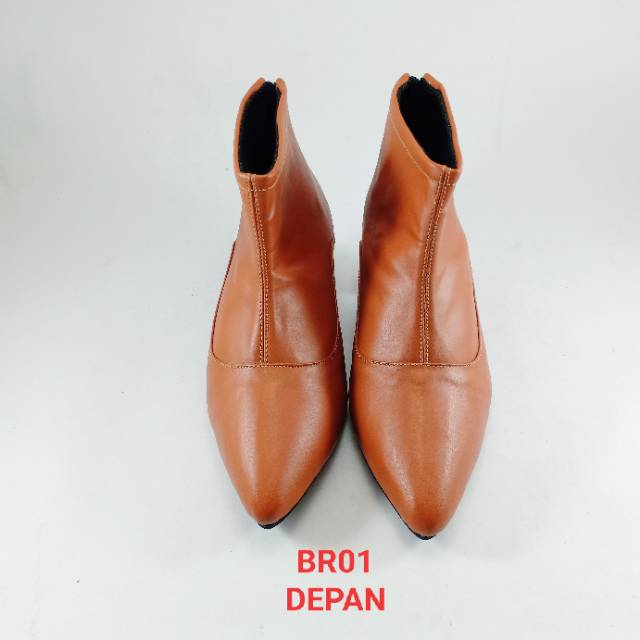 Emye BR01 Sepatu Heels Boots Formal Kantor Wanita Elegan Murah