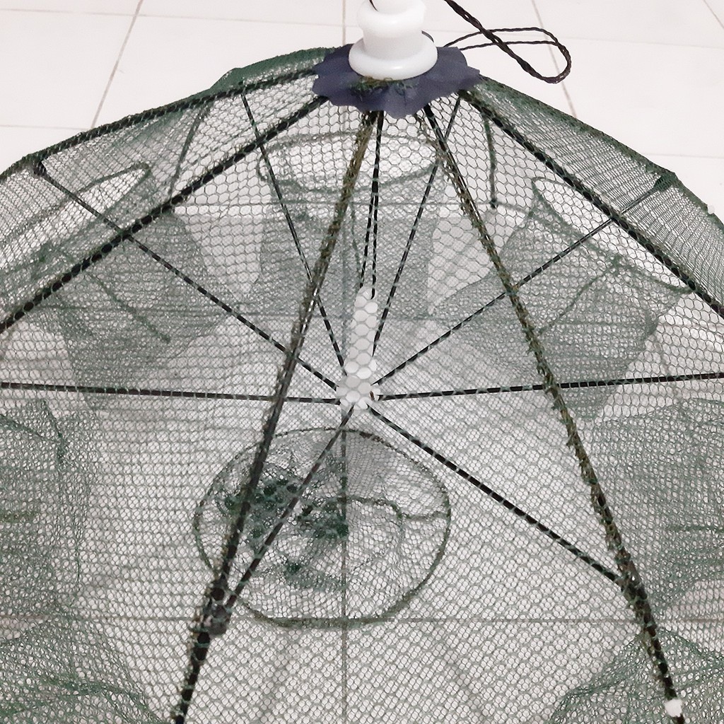 Payung Bubu Jaring ikan 9 Lubang Jebakan Perangkap Udang ikan Kepiting