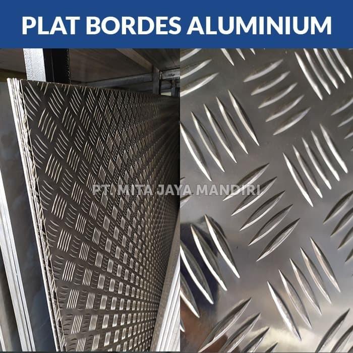 Besi | Plat Bordes Aluminium Kembang 5 1.2Mm X 1000Mm X 2000Mm