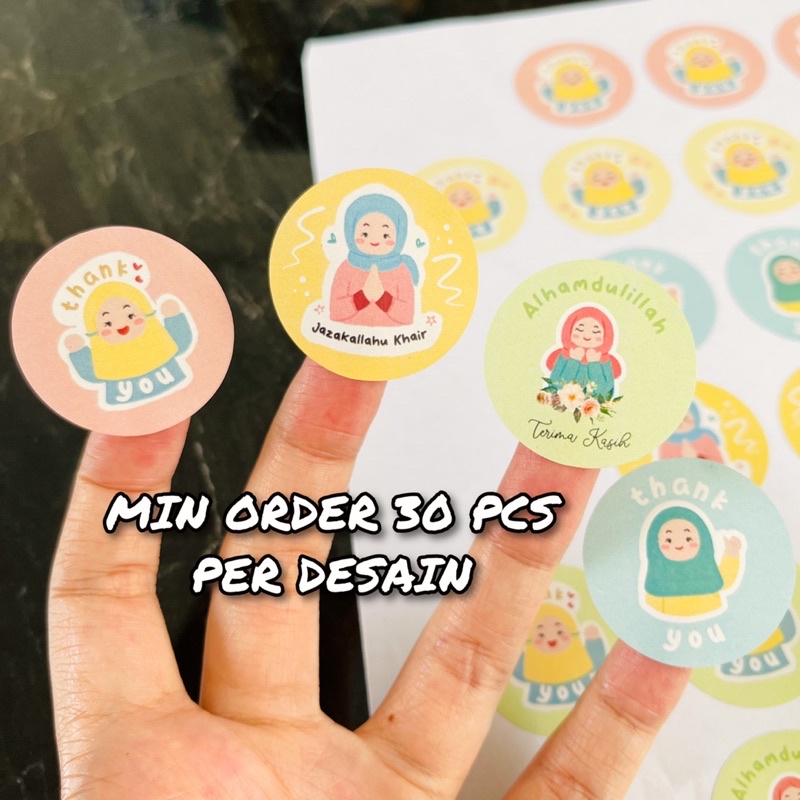 

STICKER UCAPAN THANK YOU HIJAB 03