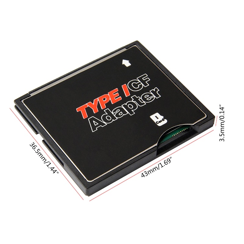 Btsg Professional Memory Card Adapter Single SDHC SDXC TF to CF Card Adapter Untuk Kamera Tipe I Konverter Kartu