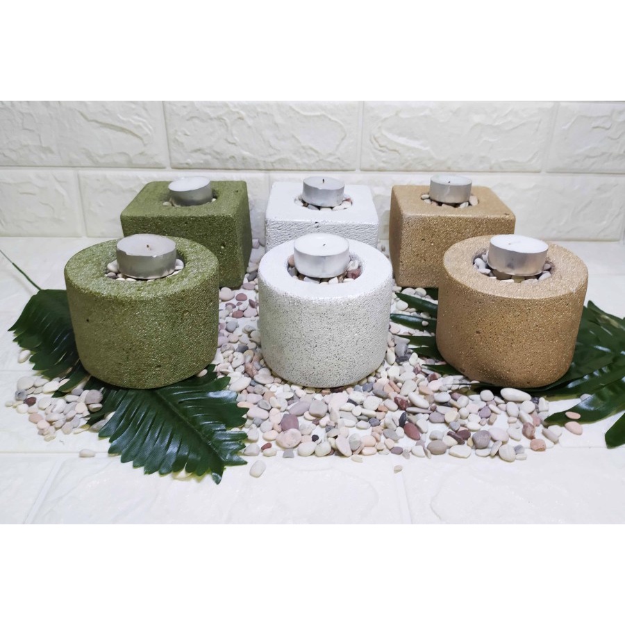 Tempat Lilin NATURE STONE - Tempat LiLin Estetik