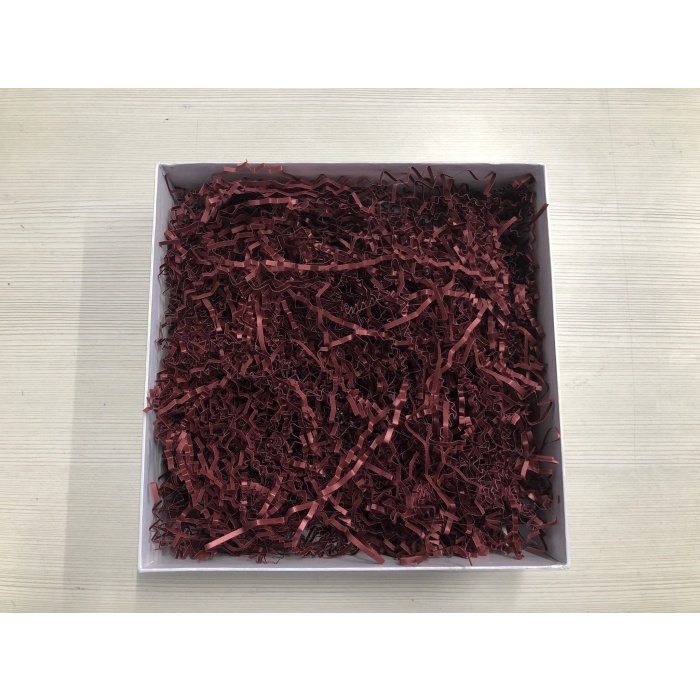 

✨ BISA COD ✨ 200 gr plasma maroon shredded paper / kertas potong / crinkle cut /