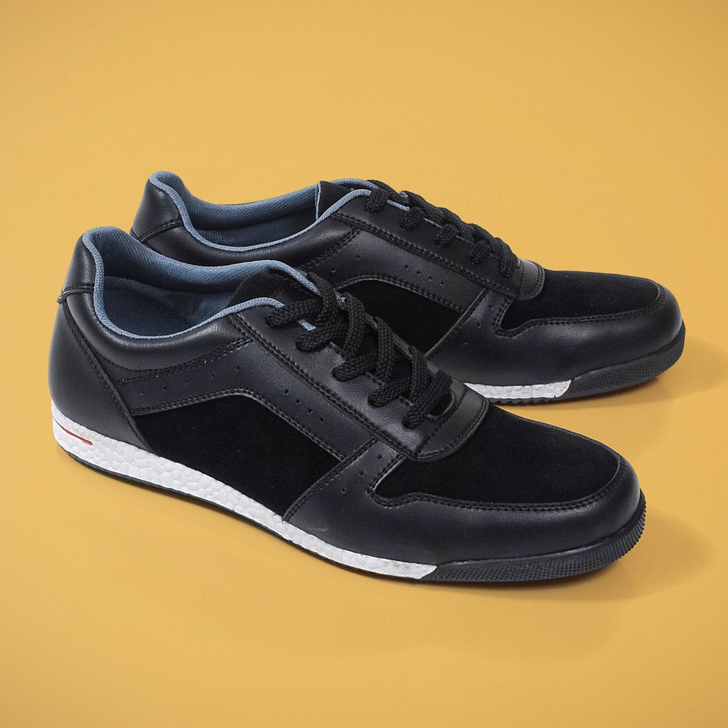 HAZE BLACK |FORIND x Volve| Sepatu Casual Sneakers Running Boost Ori Pria Cowok Lokal Footwear Lari