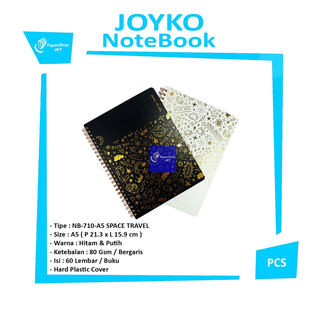 JOYKO - Notebook NB-710 Space Travel - Hitam - Pcs