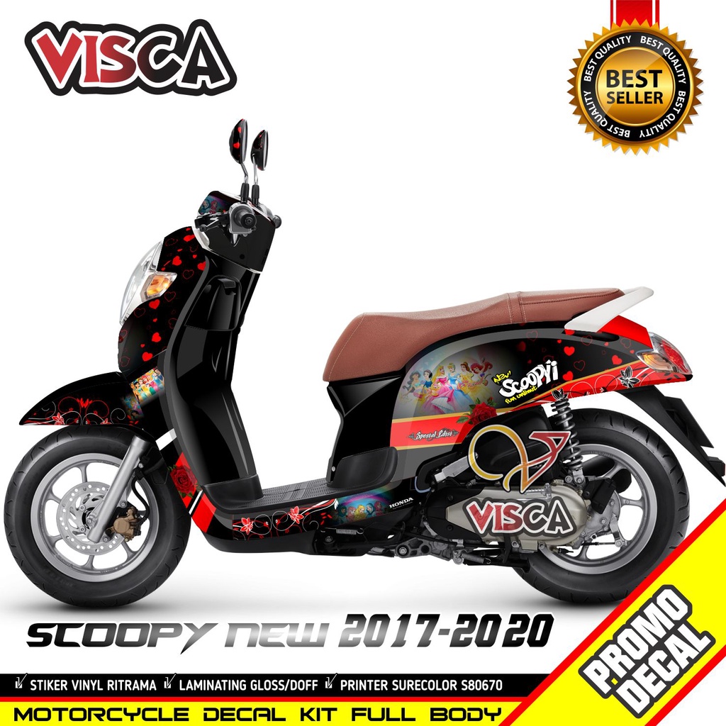 Decal Scoopy Full Body Stiker Scoopy 2020 Stiker Scoopy Full Body Decal Scoopy New Girl