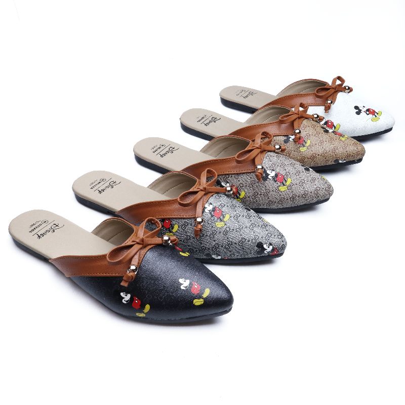 Sandal Nevada Disney Mickey Mouse Mules Wanita SBNV05