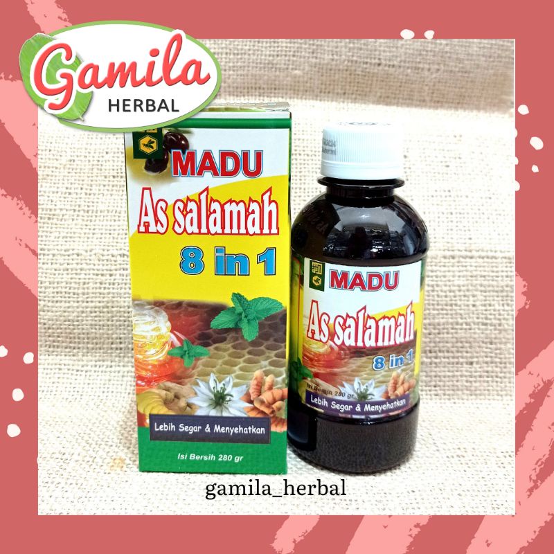 

Madu As salamah 8 in 1/batuk flu demam stamina sariawan dll