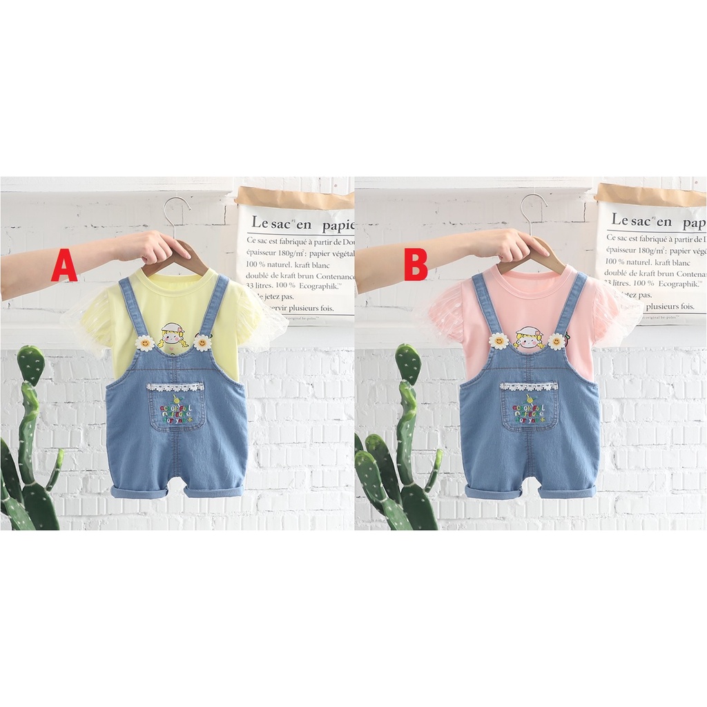 SETELAN OVERALL ANAK PEREMPUAN /SET PAKAIAN ANAK PEREMPUAN SKU0077