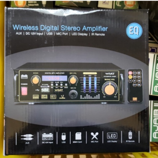 [PROMO]Power Amplifier ORIGINAL FLECO D-22/Ampli Bluetooth Karaoke Mini AC/DC