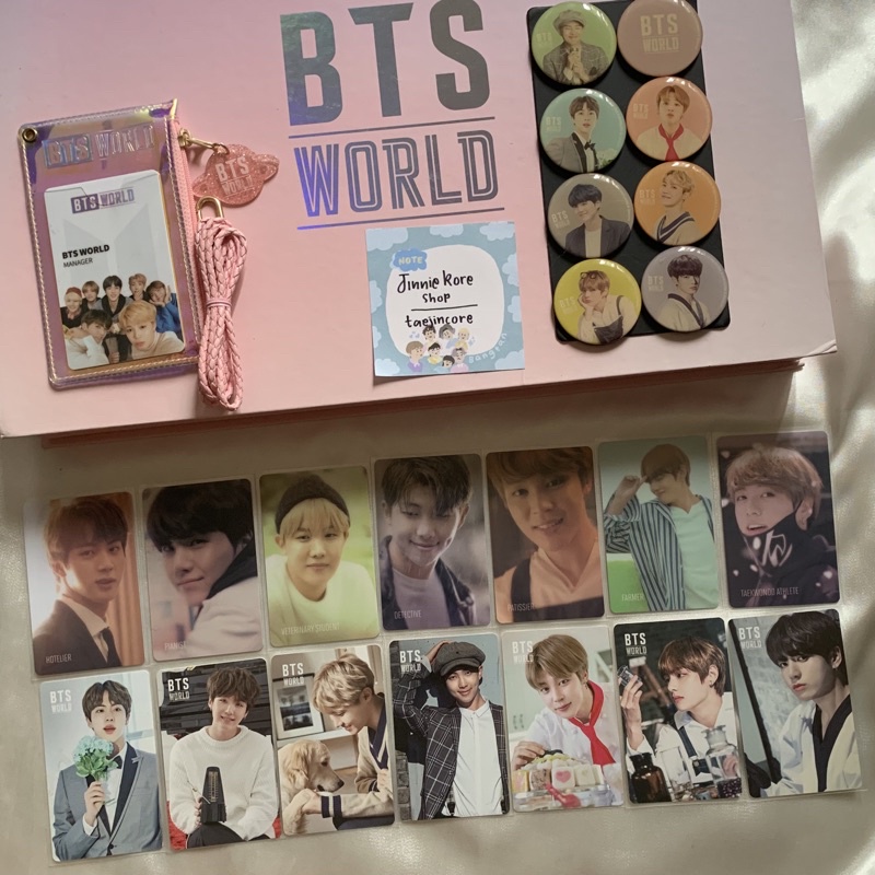 [SET] BTS WORLD LIMITED EDITION SPECIAL PACKAGE ALBUM FULLSET UNSEALED SHARING MEMBER SET JIN SEOKJI