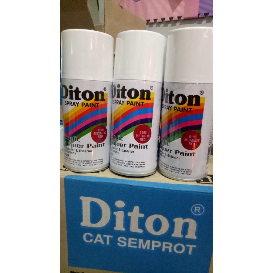 cat semprot Pilok pilox diton metallic red 8190 300cc merah metallic