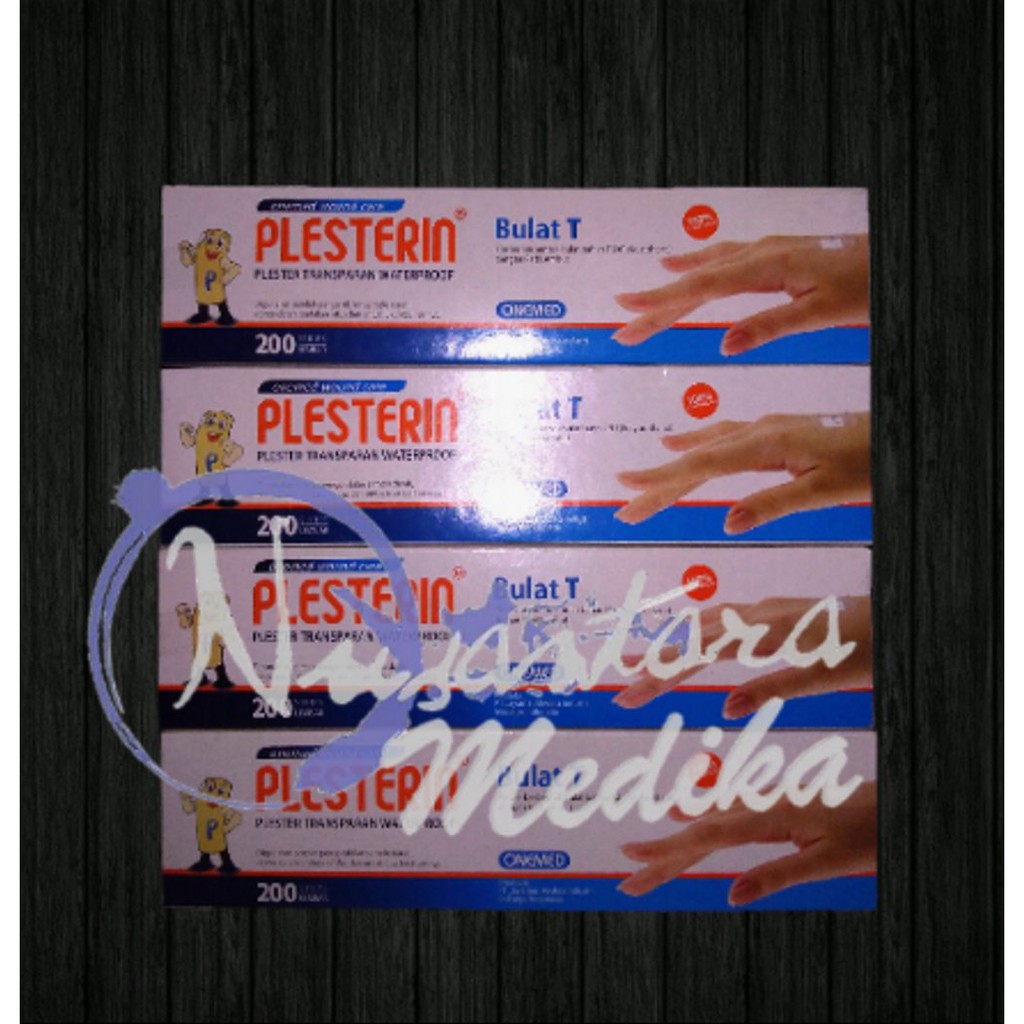 Plesterin Bulat T Original Non Woven Onemed / Plester Transparan Anti Air isi 200 Pad