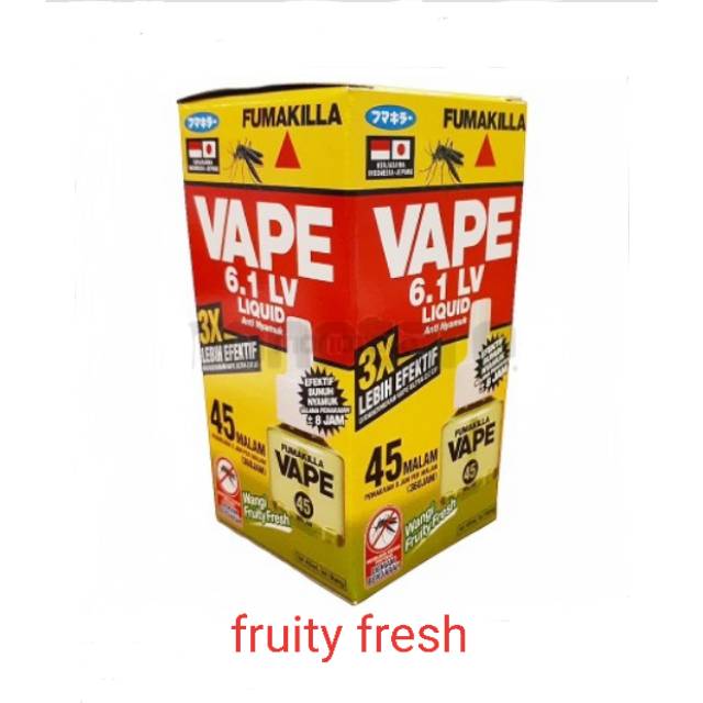 Original VAPE CAIR REFILL AROMA FRUITY FRESH Exp Baru