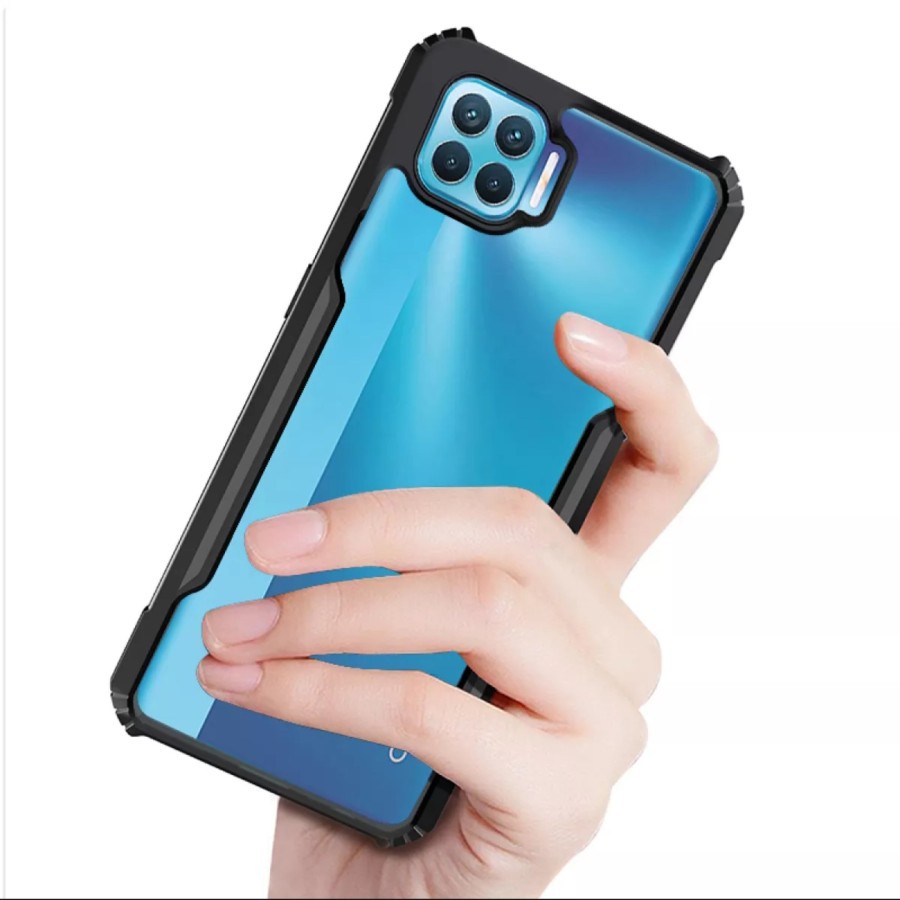 Case Oppo A93 Hardcase Armor Shockproof Fusion Bumper Transparant Premium Case OPPO A93