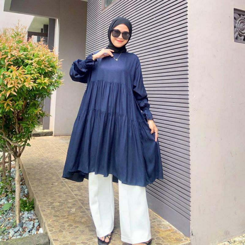 PLAIN TUNIK RAYON/TUNIK REMPEL POLOS