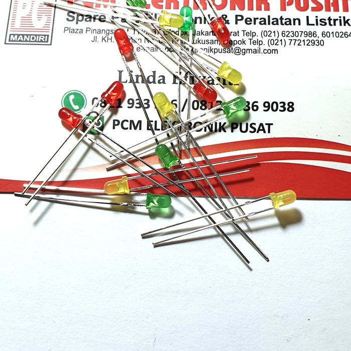 New Dioda LED kuning 3mm