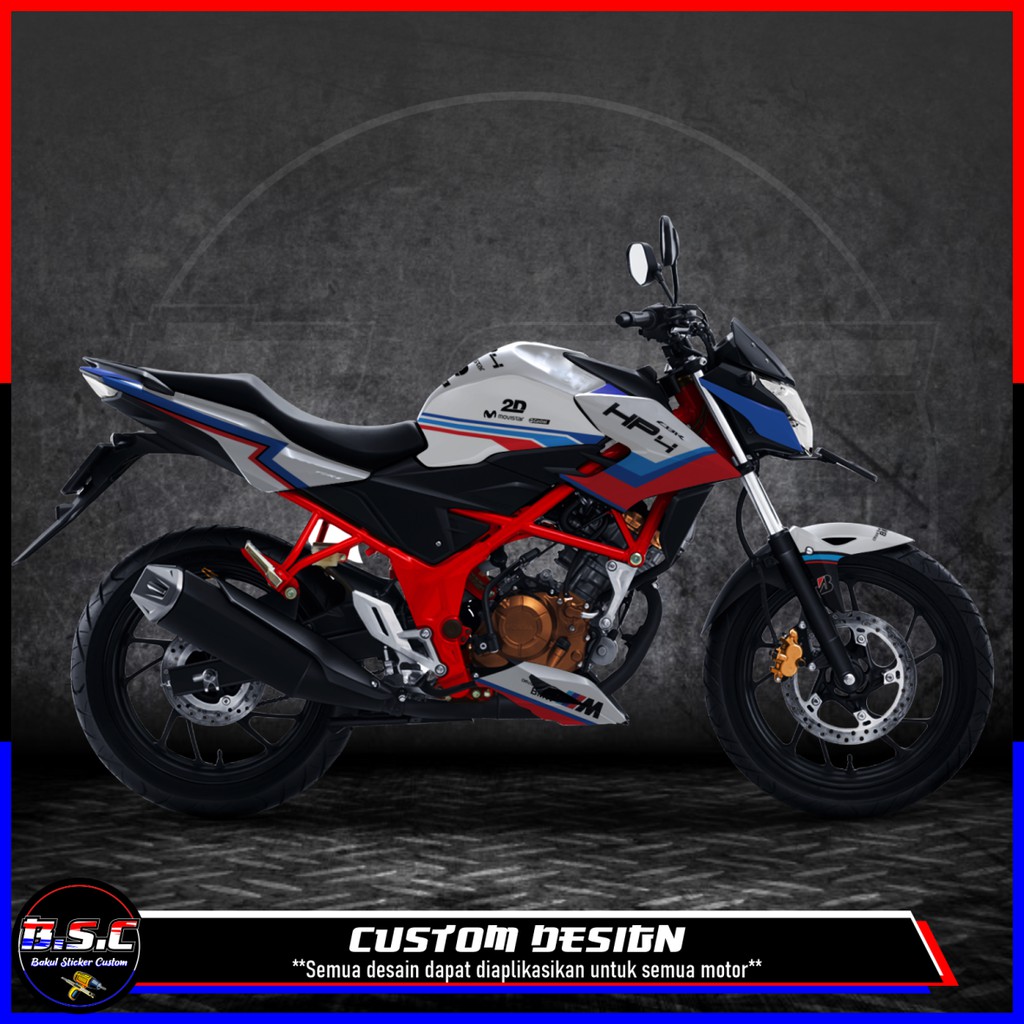 Decal FULL BODY Sticker CB 150R / CB150R / NEW CB 150R V.2 Motif BMW White