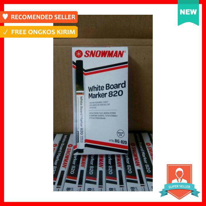 

Spidol - Snowman White Board Marker Bg 820 - Alat Tulis