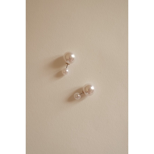 Ark.co - Annaheim pearl earrings anting (single &amp; double) multiway mutiara basic