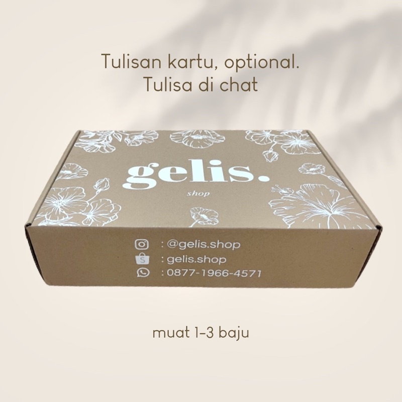 gelis shop - tambahan box kardus packaging/gift box/birthday gift