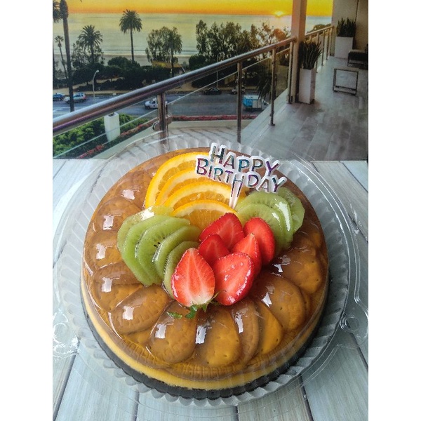 

puding regal topping buah loyang 20