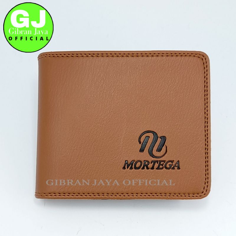 Dompet Pria dan Wanita Kulit Sintetis Hitam 6 Slot Card MORTEGA Standard-COFFEE