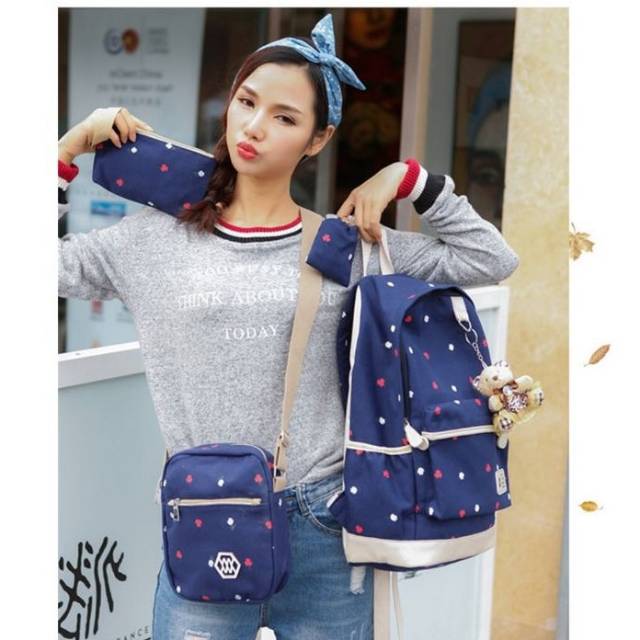 Back Pack Double Decker_Tas Ransel Anak_Lol_Unicorn_Superhero_Paw Patrol_Shopkins Fashion Cewek