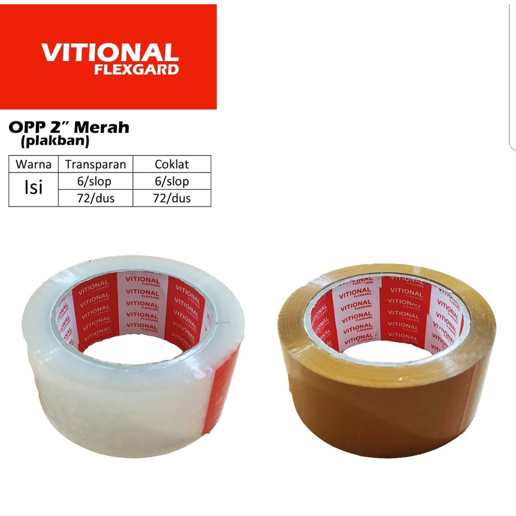 VF MRH Lakban 2 inch 48mm x 90y 72 roll (1 dos) / Isolasi / Solasi