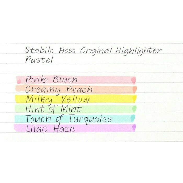 

[Promo] STABILO BOSS HIGHLIGHTER PASTEL COLOUR Diskon