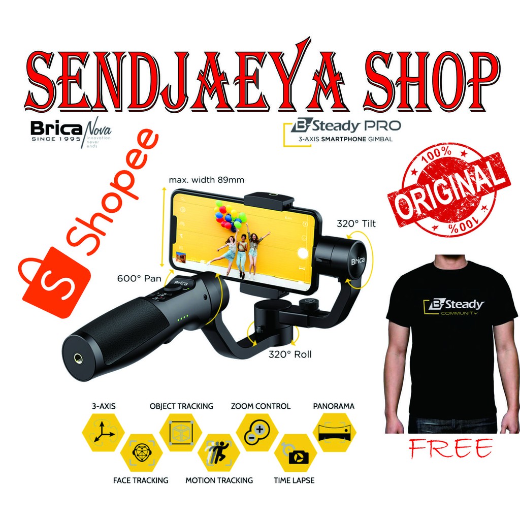 BRICA STEADY PRO STEADY PRO GIMBAL MEREK BRICA STABLIZER BRICA