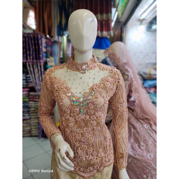 TERBARU ATASAN KEBAYA AKAD BUNGA 3D | ATASAN KEBAYA AKAD BRUKAT 3D/KEBAYA ATASAN PENGANTEN