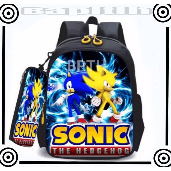 BPT/Tas Anak Laki Laki Tas Ransel Anak Sekolah Anak Tas Karakter Anak Tas Anak Anak Tas Gambar Sonic Tas Sekolah Anak Laki Laki Tas Anak PAUD TK SD DINI