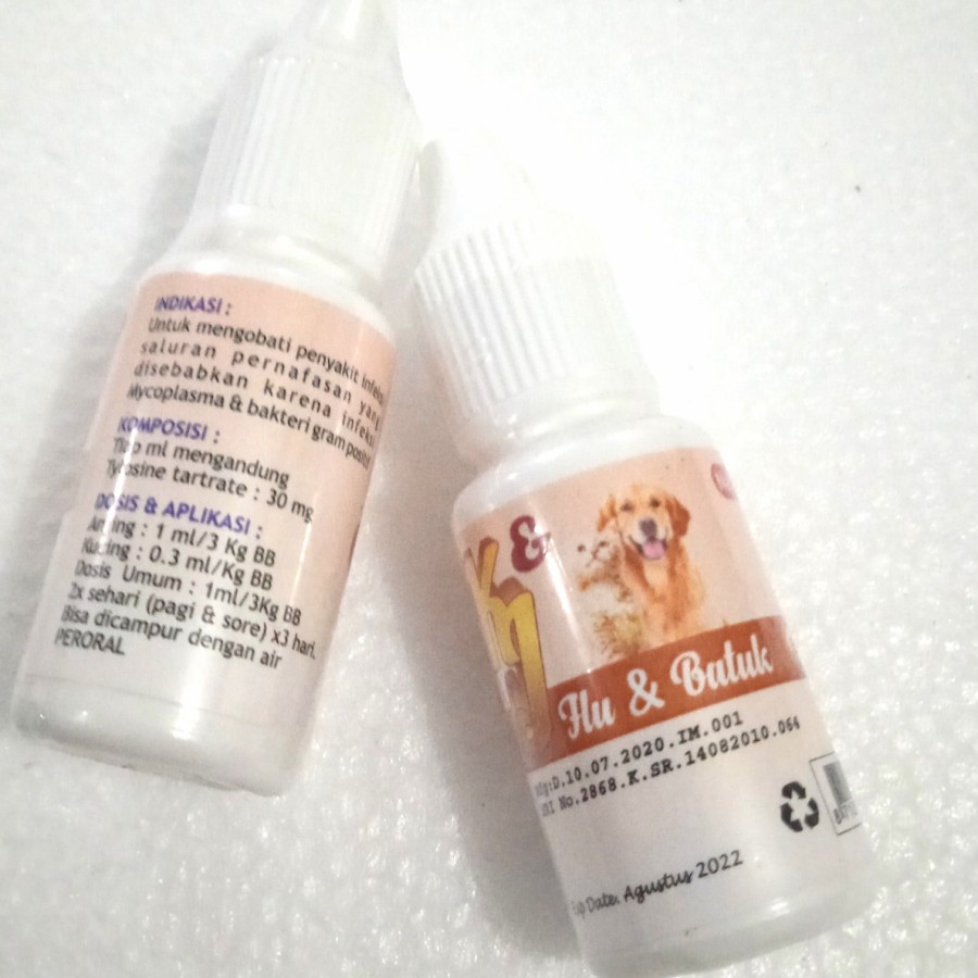 K&amp;J FLU &amp; BATUK 10 ML OBAT BATUK FLU KUCING/ANJING