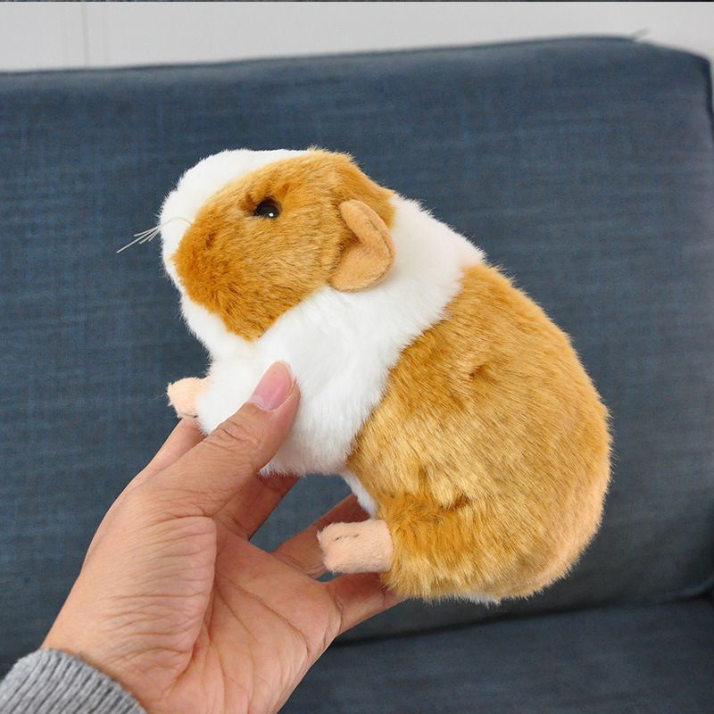 Lifelike Guinea Pig Plush Animal Toy Children Birthday Collection Gifts Orange