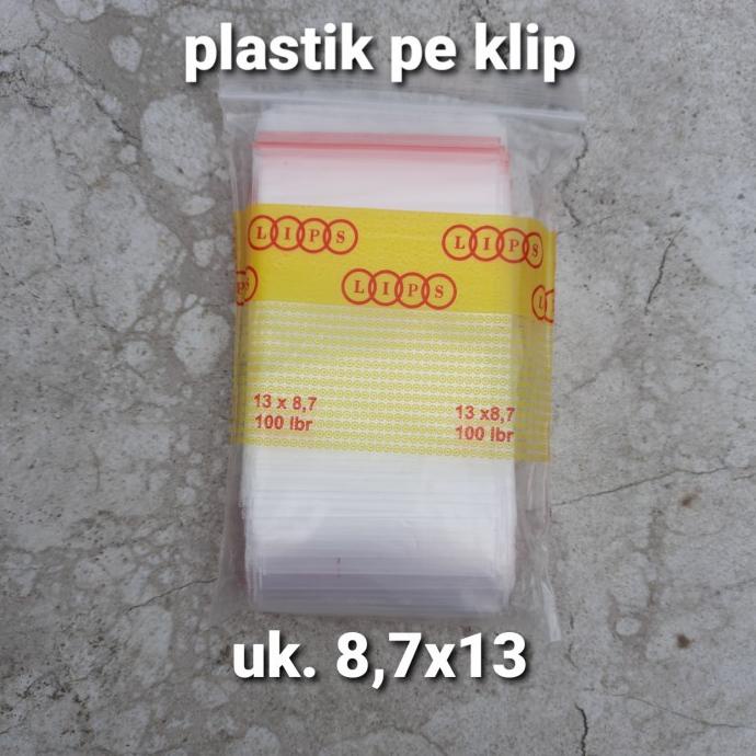 plastik pe klip 8x12, 8.7x13, 10x15, 12x20 @100pcs