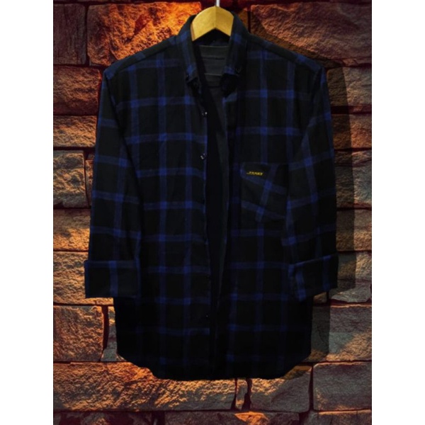 Kemeja Flanel Surfing Pria Lengan Panjang Unisex Super Premium