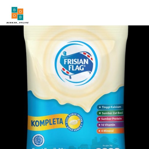 

[KEMASAN BARU] FRISIAN FLAG KOMPLETA Susu Fullcream Bubuk Powder 30gr