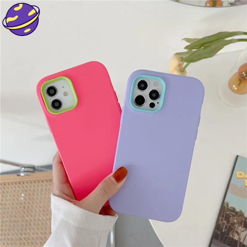 Case Pelindung Bahan Silikon Untuk Iphone 13 12 11 Pro X Xs Max 7 8 Plus