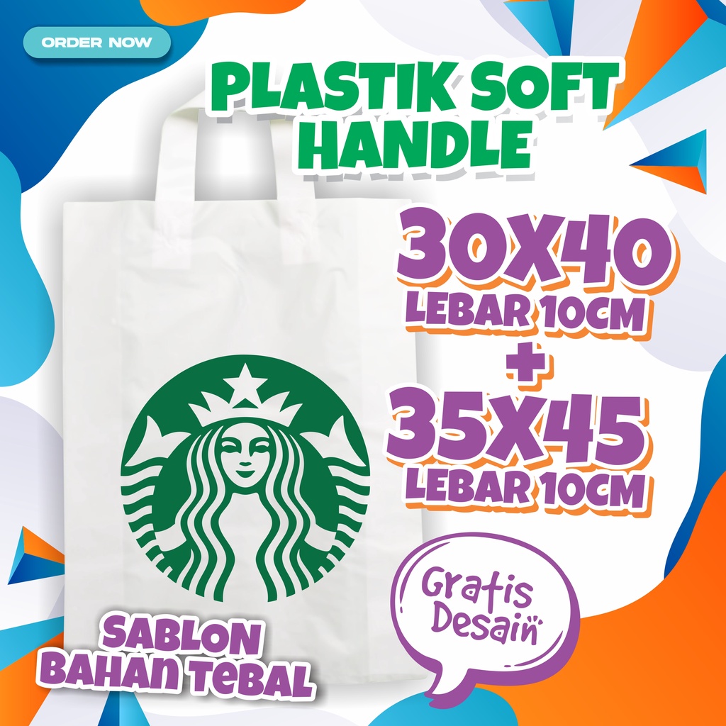 Tas Plastik Handle Dengan Sablon, Tas Plastik Baju, Tas Plastik Toko,Tas Plastik Box Roti, Tas Box