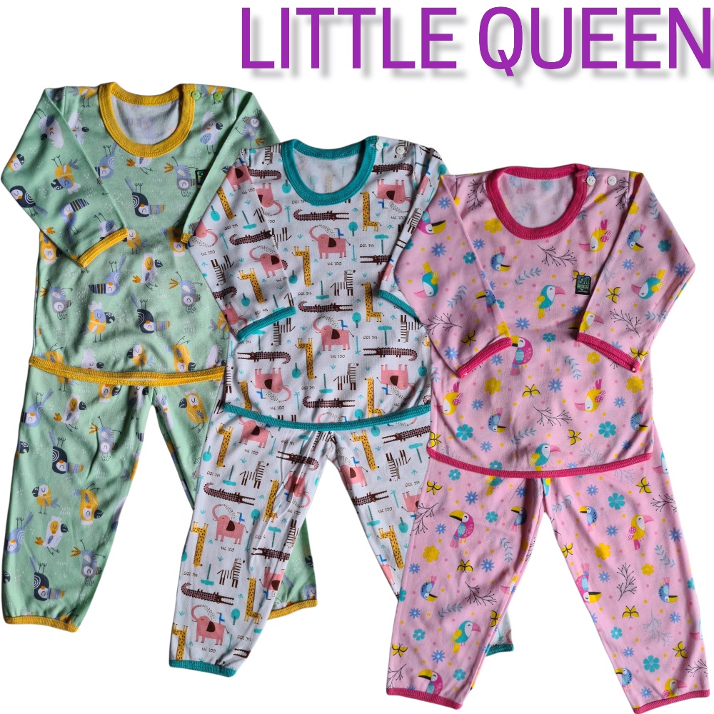 Little Queen Setelan Panjang S M L XL XXL Piyama Bayi