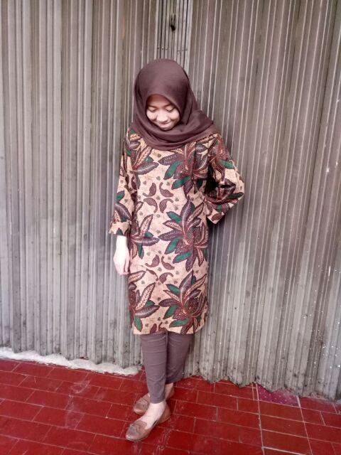 Couple Tunik Batik Sogan (geser)