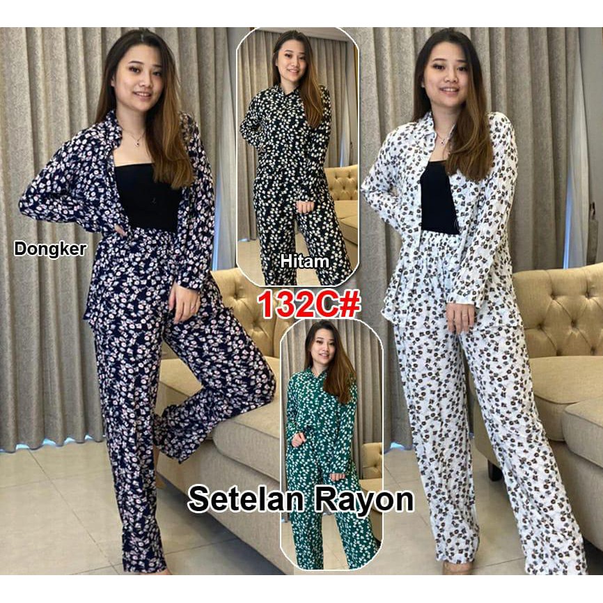Vanesha Margaretta - 132 C // SETELAN FLOWY BAHAN RAYON