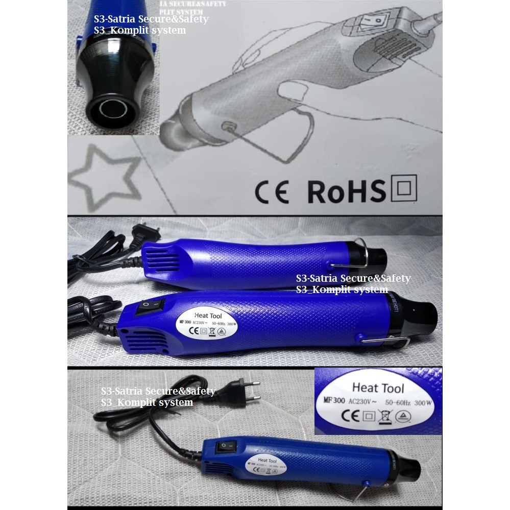 MF300 Mini Hot air blower Shrinking udara Panas Heat Shrink selang bakar Plastik LCD HP handphone