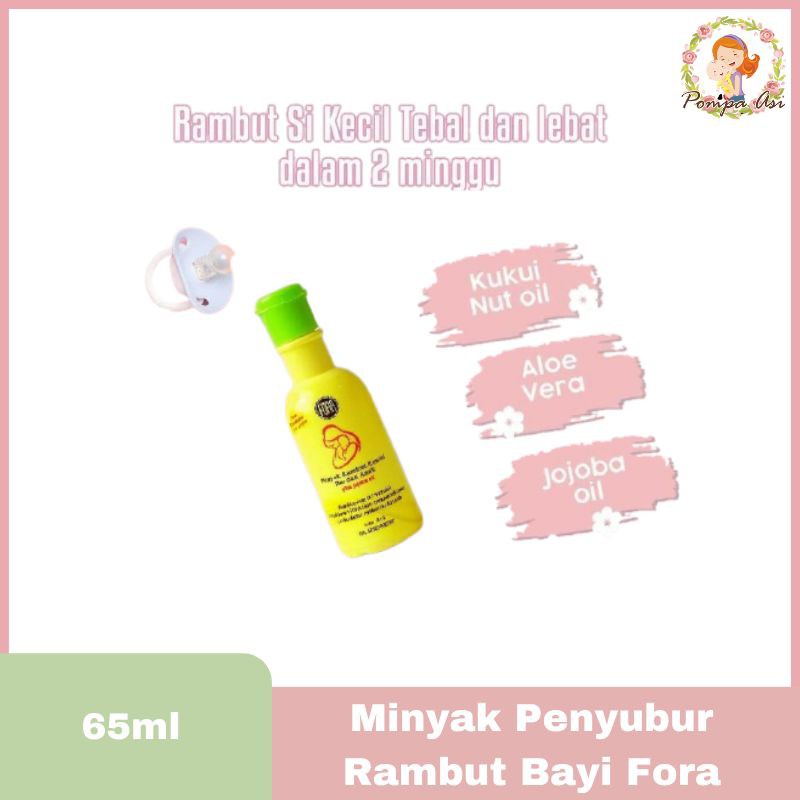 Minyak Penyubur Rambut Bayi Fora / Minyak Urang Aring / Minyak Kemiri/ Minyak Cek ceman / Penumbuh Rambut dan alis bayi