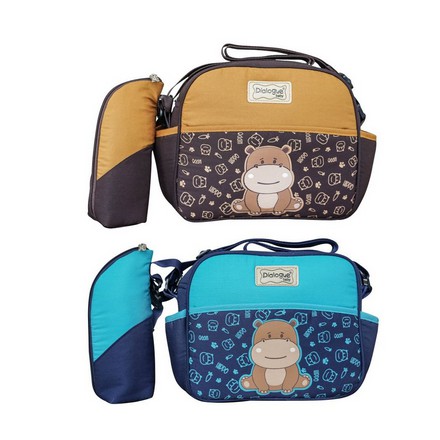 Tas Kecil + Tempat Botol Susu Baby Hippo Series DGT7140